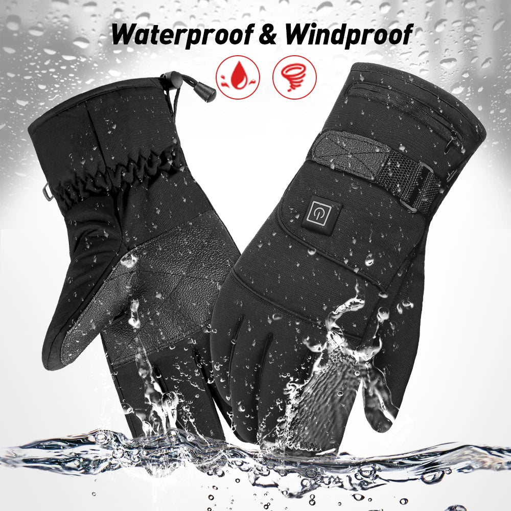 Motorcycle Gloves Heated - Waterproof