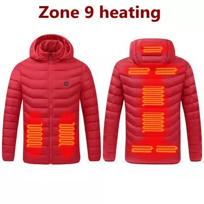 Men 9 Areas Heated Jacket